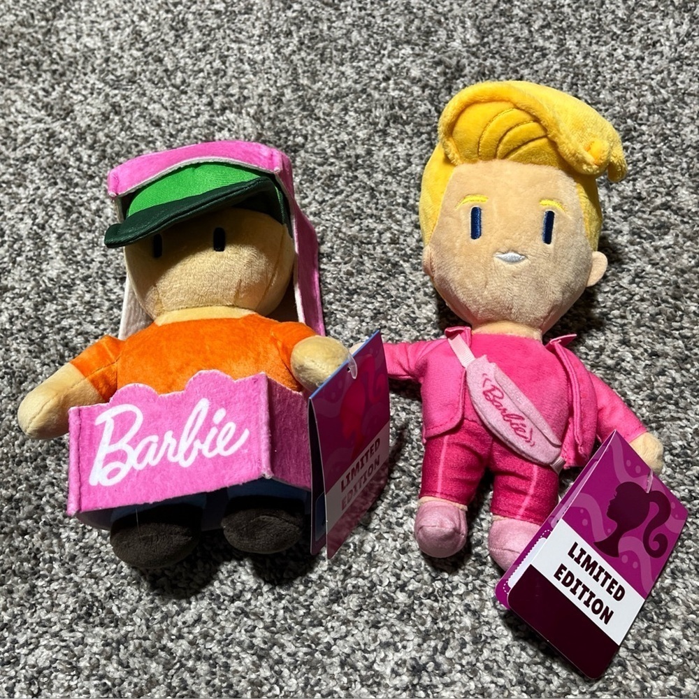Set Of 2 BARBIE Stumble Guys Plush Buddies 8" LIMITED EDITION Figure Toy NWTs